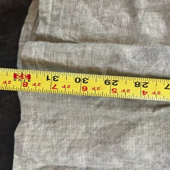 Tahari 100% Linen Preppy Tennis Minimalist Edwardian Button Front 90s Mini Dress - Picture 8 of 9